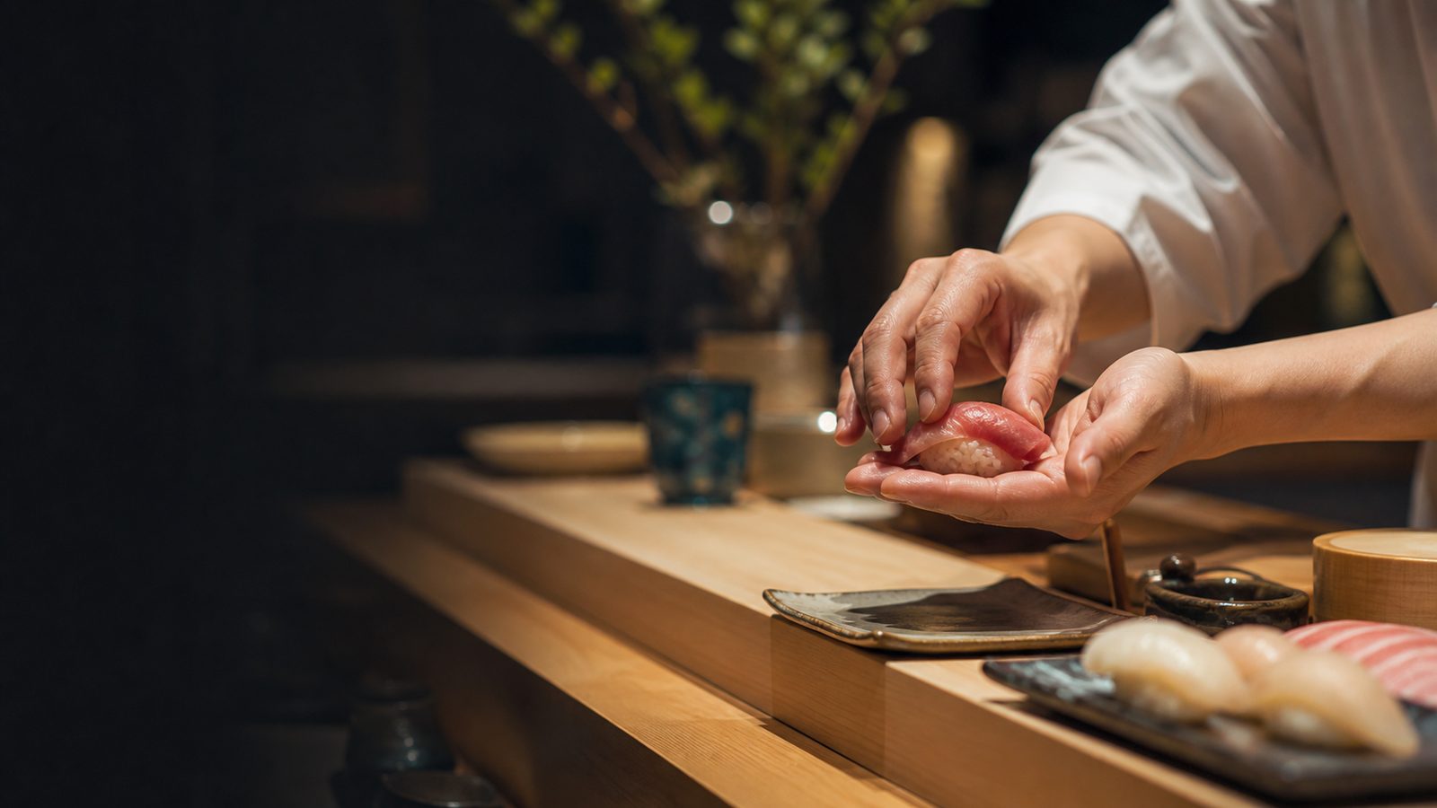 寿司カウンターの制作イメージ